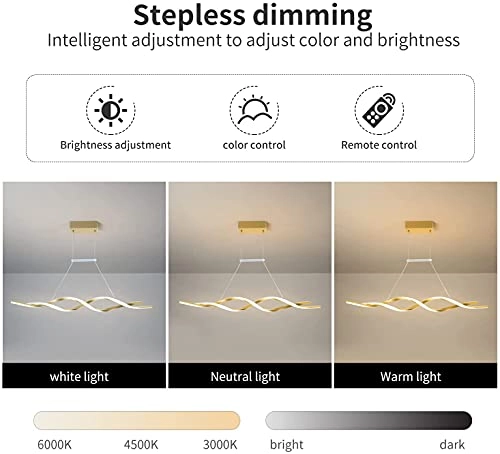 Modern Chandelier - 3000K-6000K Dimmable