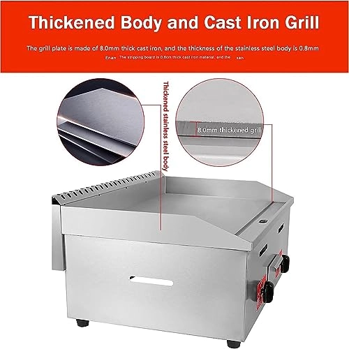 Countertop Stainless Steel Griddle - 500*330mm