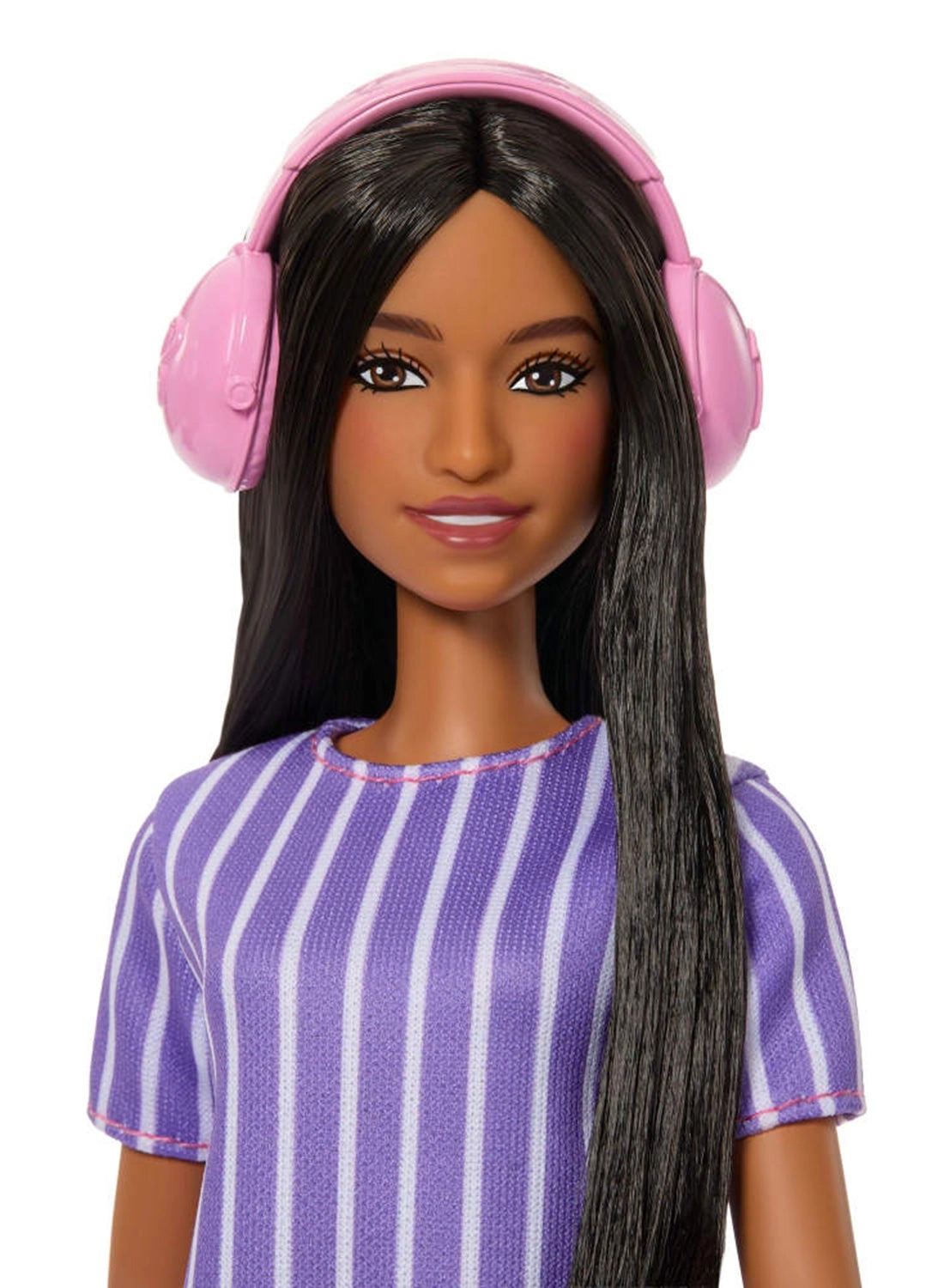Barbie Fashionistas - Autistic Doll Purple Striped Dress