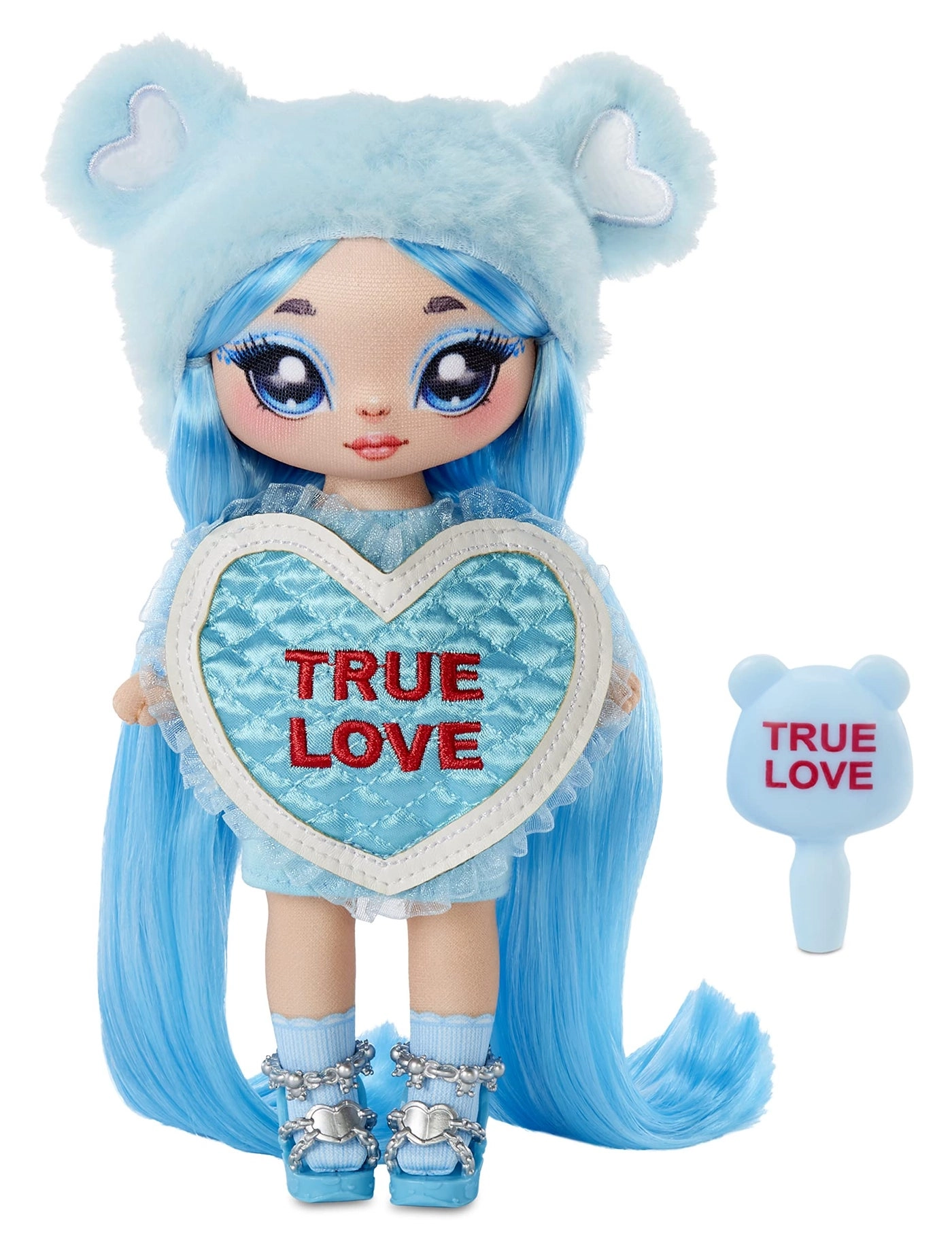 Lily Sarang Fashion Doll - 7.5" Light Blue Hair Teddy Bear-Inspired Ages 5+