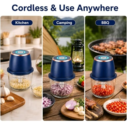 Mini Wireless Garlic Chopper - 350ml USB Rechargeable