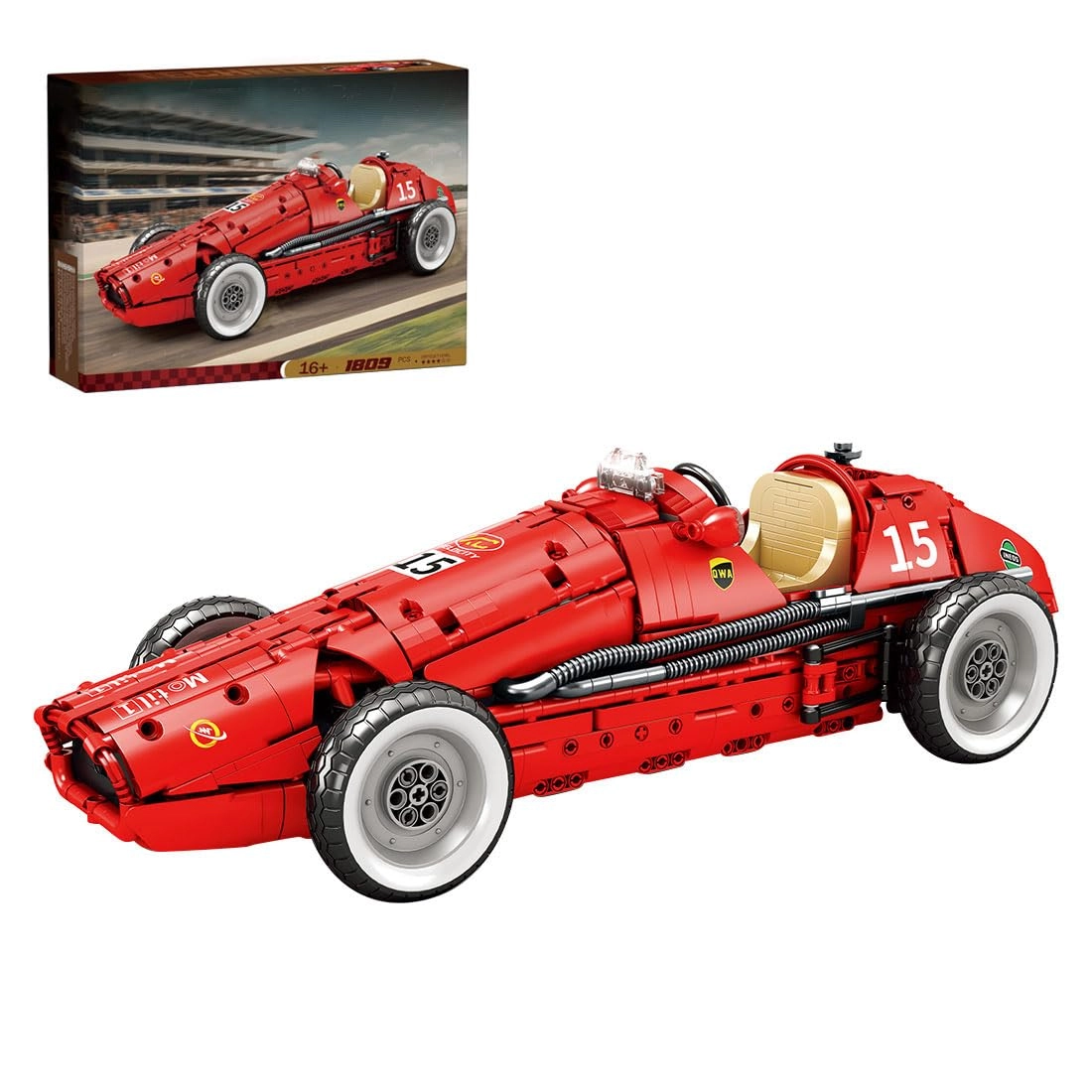 Thinkizen Classic Racing Car - 1:8 Clamping Building Blocks Kit