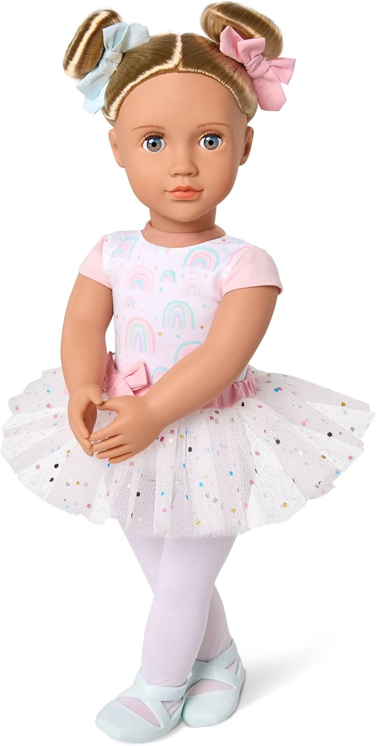 Our Generation Kassia Doll - 18-inch Rainbow Ballet Outfit Ages 3+