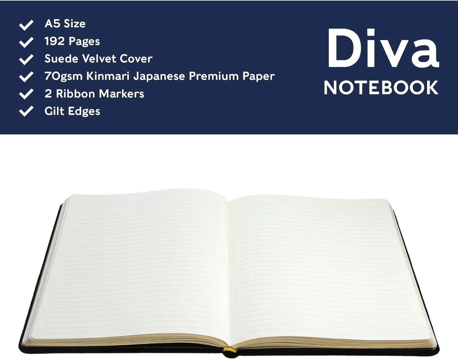 Diva A5 - Lined 192 Pages
