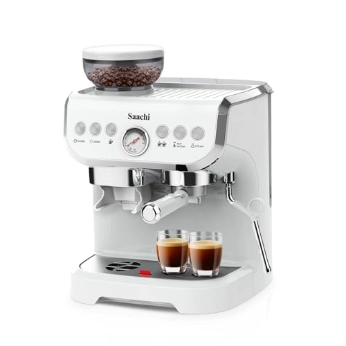19-Bar Coffee Maker - Integrated Conical Burr Grinder 2L