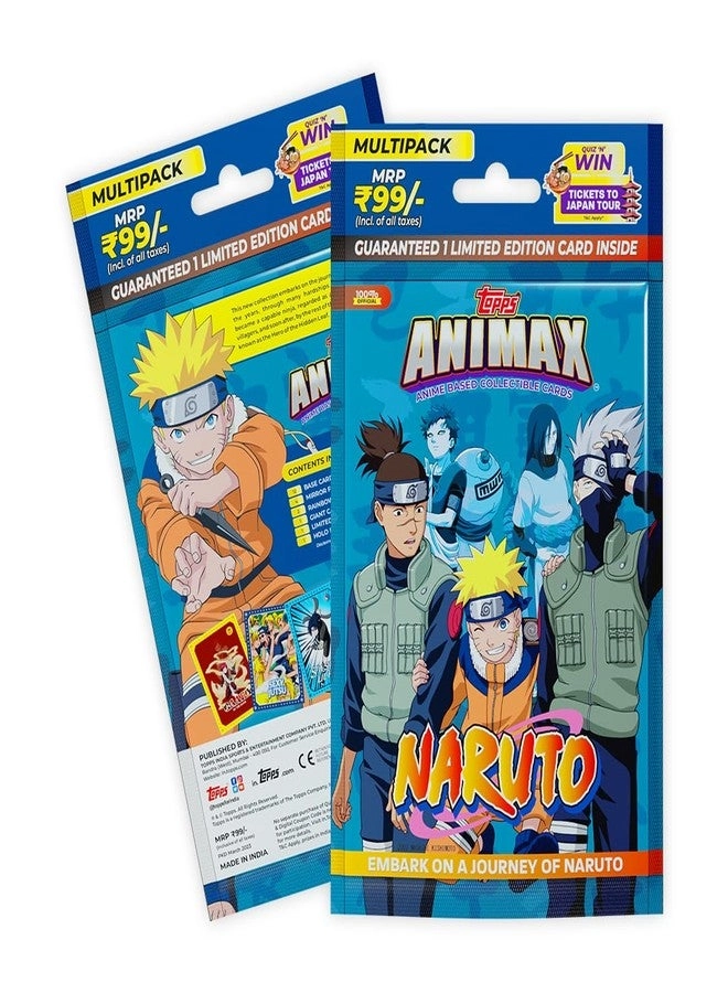 Animax 2024 Official Naruto Collectible Card Game - English 20pcs Multipack of 2
