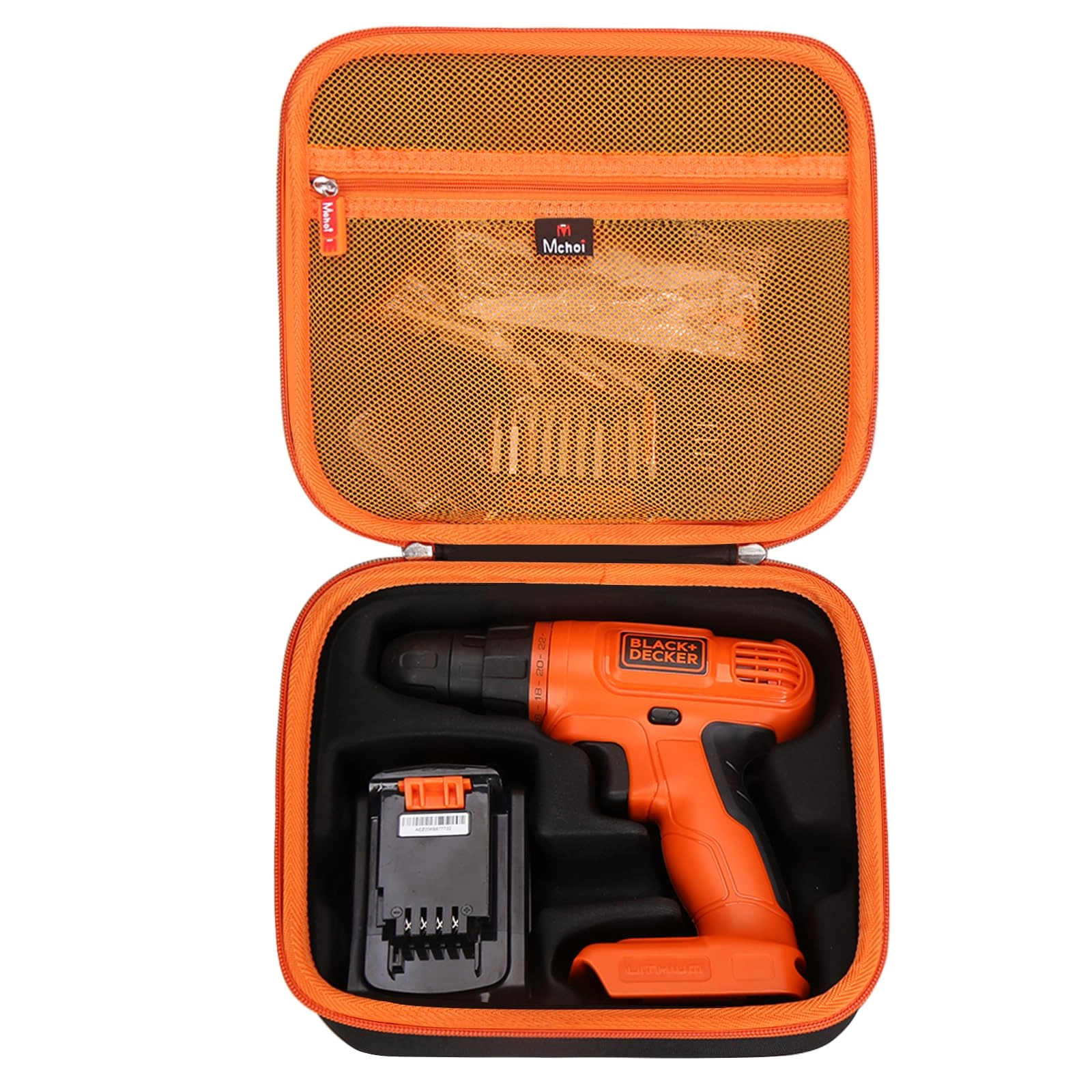 Mchoi Hard Portable Case Compatible with BLACK+DECKER 20V Max Cordless Drill/Driver - LD120VA Case Only