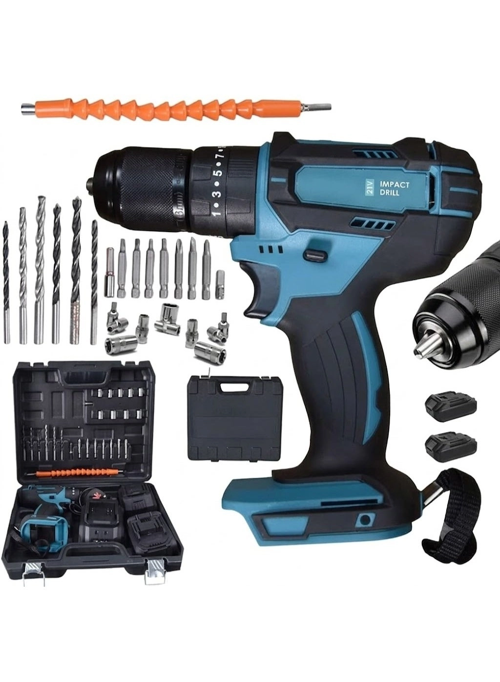 Impact Drill - 21V 2 Lithium-Ion Batteries