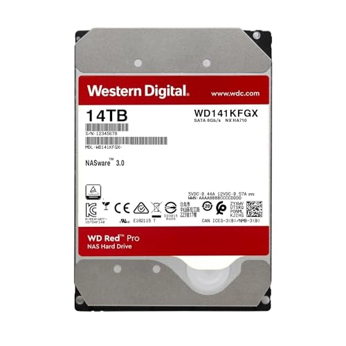 Red Pro 3.5" 7200rpm 512MB SATA 6Gb/s (WD141KFGX) - 14TB