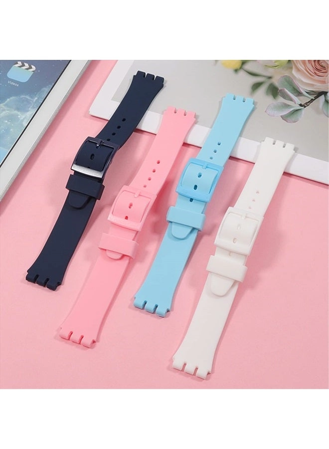 17mm Silicone Watch Band for Swatch