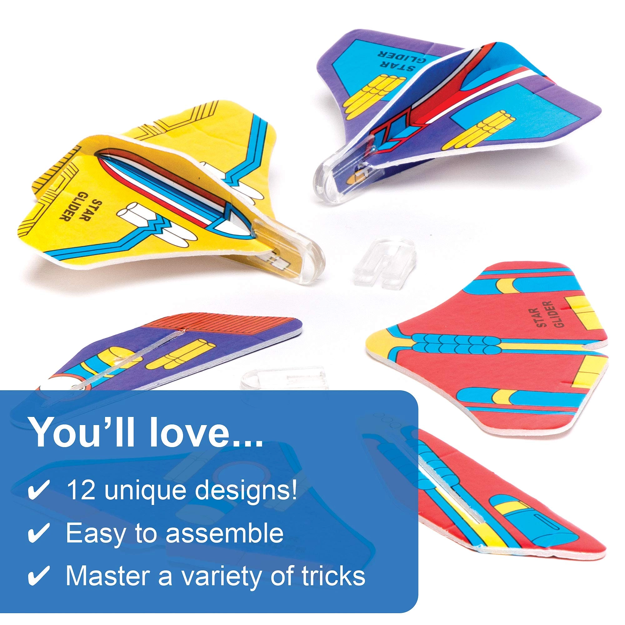 Mini Rocket Gliders - 12 pieces