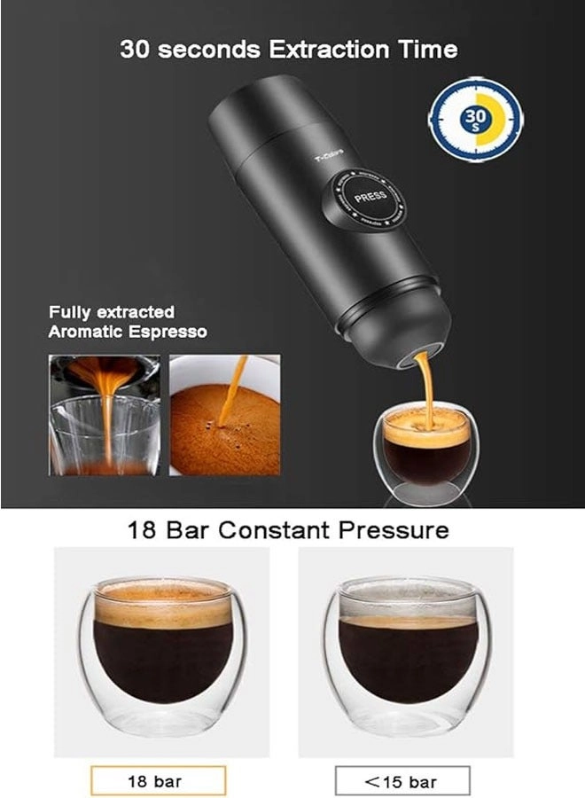Mini Espresso Maker - ground coffee or capsules