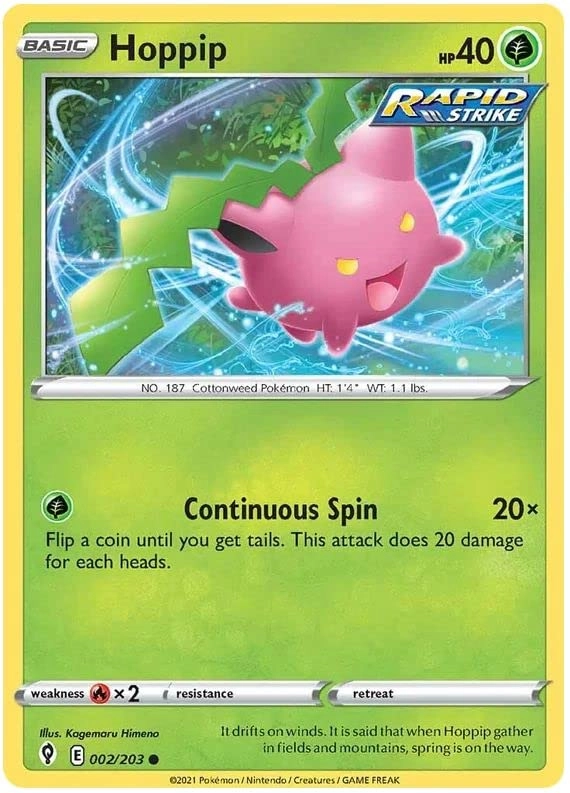 Pokémon Hoppip 002/203 Bundle