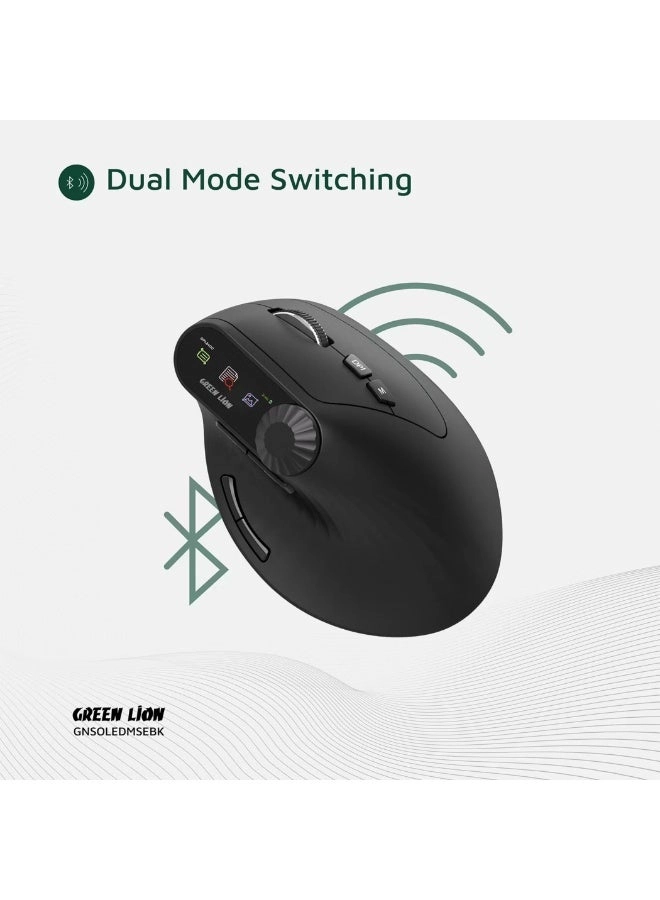 Smart OLED Vertical Mouse - Wireless