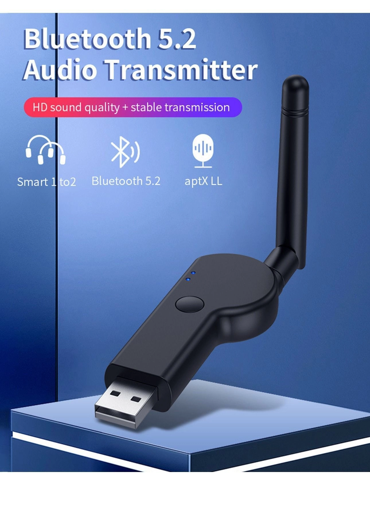 Bluetooth Adapter - Bluetooth 5.2+EDR USB