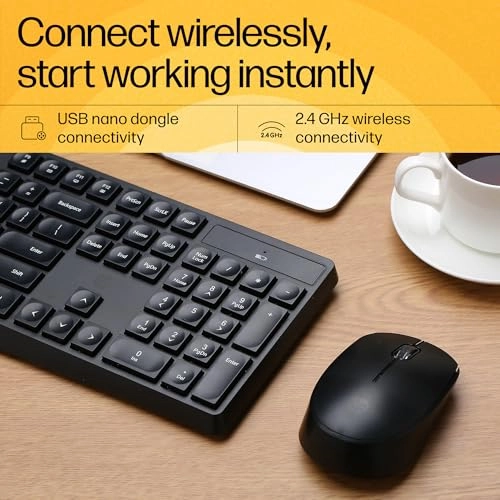 Wireless Keyboard and Mouse Combo - Wireless