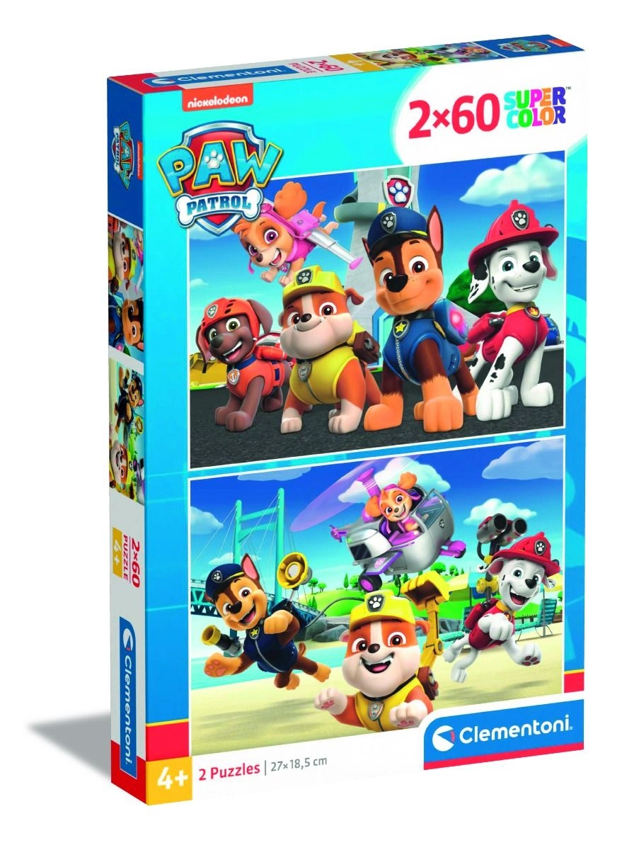 Clementoni Paw Patrol Action Puzzle (ALGT-21623) - 2x60 pcs
