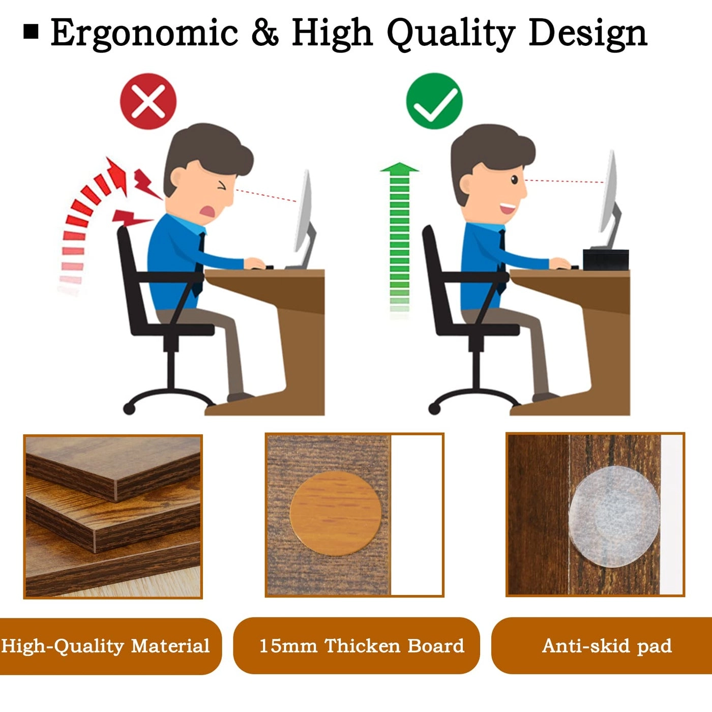 Adjustable Monitor Stand Riser Pack