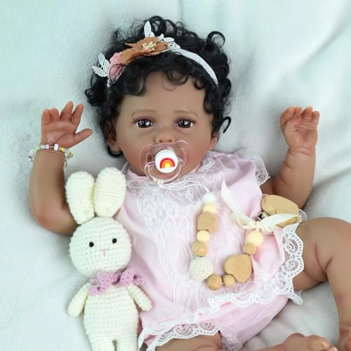 Reborn Baby Doll - 20-Inch Vinyl African American Ages 3+