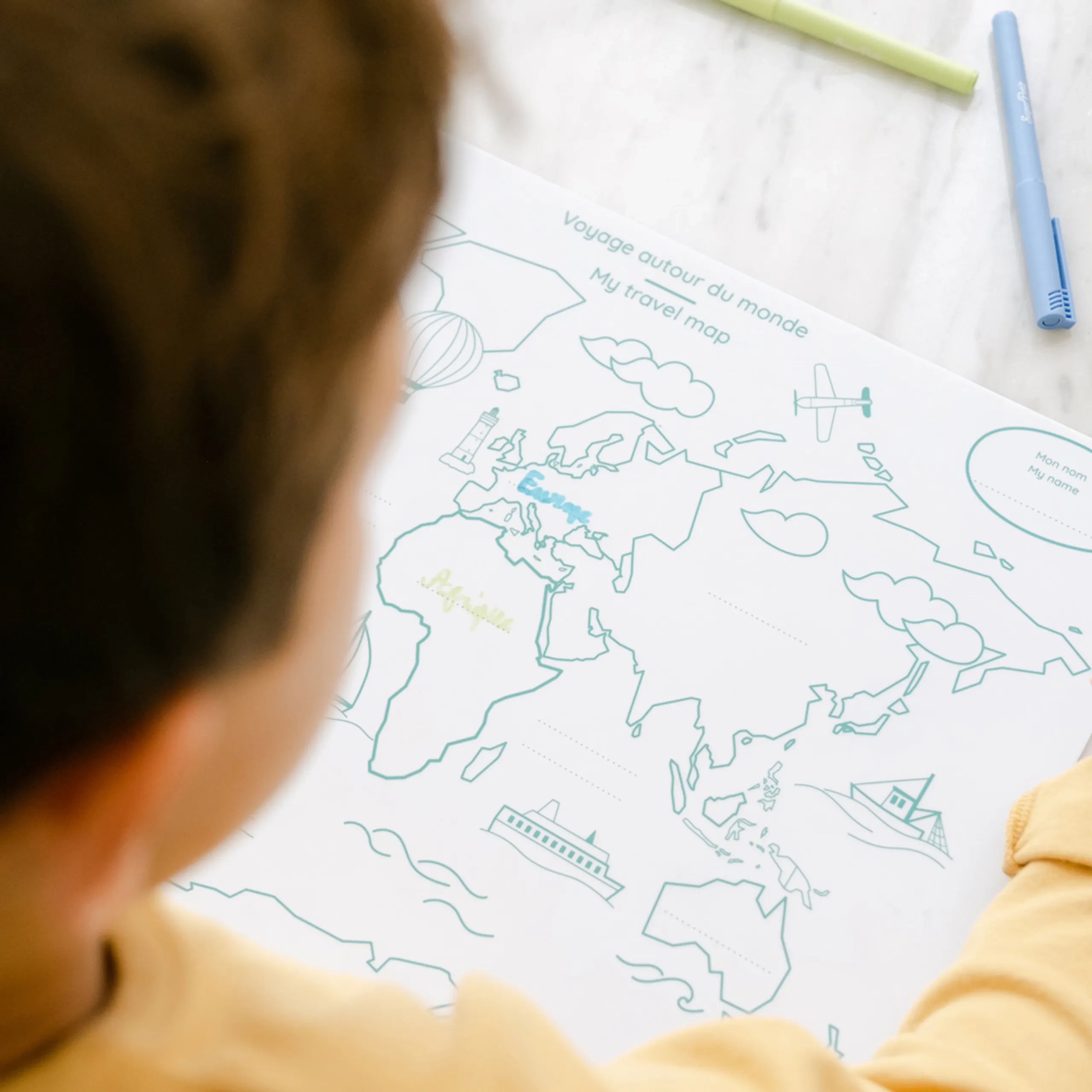 My First World Map Reversible Mats - 3+ years