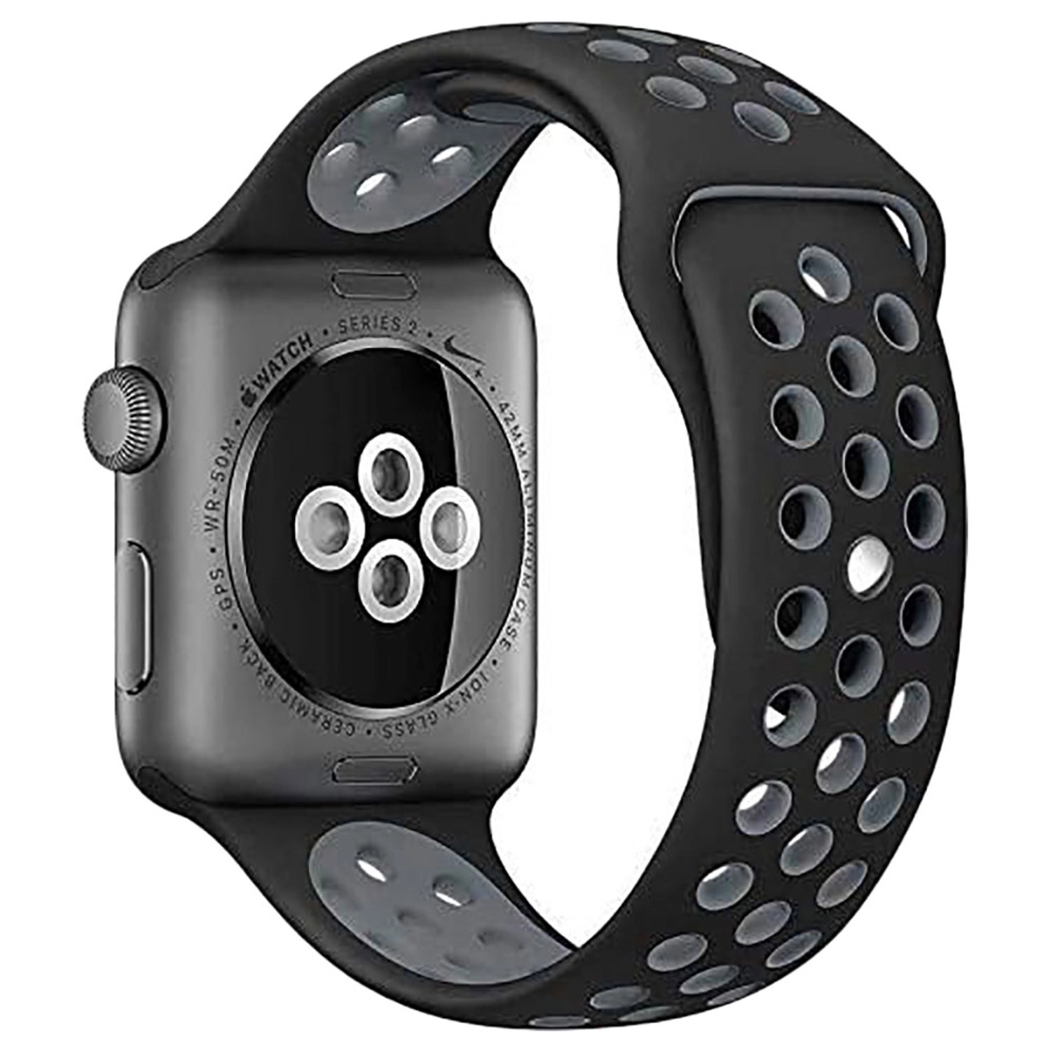 2 Pack Silicone and Woven Watch Band for Apple Watch - 41/38/40mm