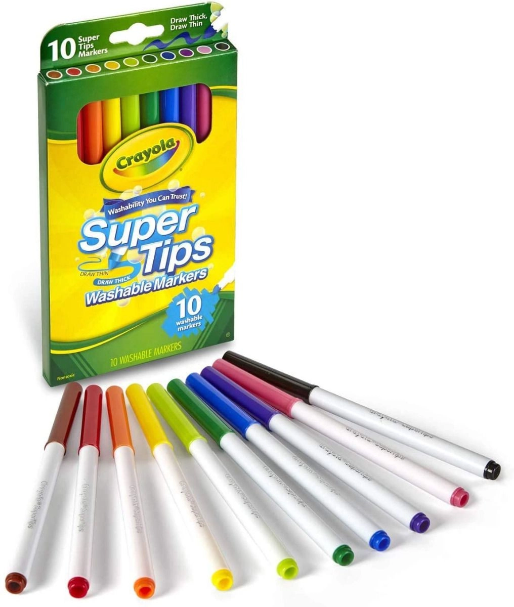Crayola Super Tips Markers - 10 Multi Colour