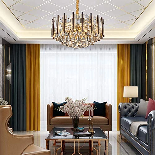 Modern Minimalist Luxury Chandelier - Black and gold 60*43cm