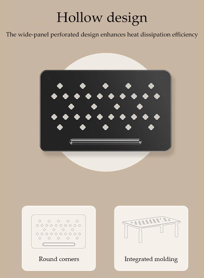Computer Monitor Stand - 3 Levels Adjustable Ventilated Platform 37x23cm