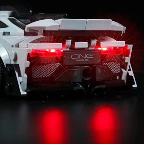 LED Lighting for Lego 76909 Mercedes-AMG F1 W12 E Performance - DIY Lighting Kit Battery Powered