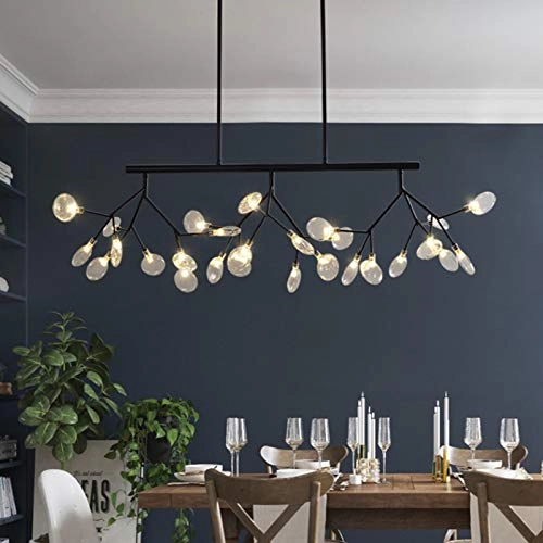 Long Strips Tree Branches Creative Art Chandeliers - G4 27PC 120*28cm