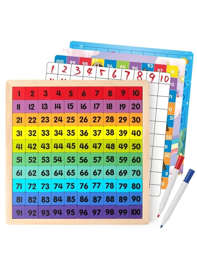 Wooden Math Hundred Board - 3 4 5 Year Old