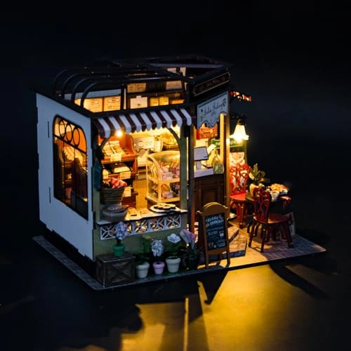 Miniature Wooden Dollhouse Furniture Kit - Creative Room 1:24