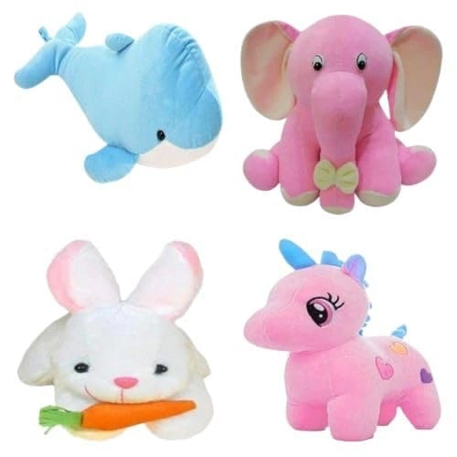 future shop Dolphine 20 cm + Elephant 20 cm + Rabbit 20 cm + Unicorn 20 cm