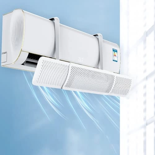 Universal Hollow Anti Direct Blowing Air Condition Wind Deflector - White 580 g