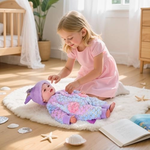 Mia Reborn Baby Doll - 17-inch Vinyl Cotton Ages 3+