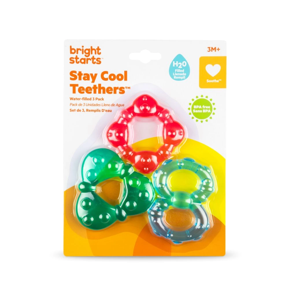 Stay Cool Teethers - 3-Pack BPA-free Multi-Texture