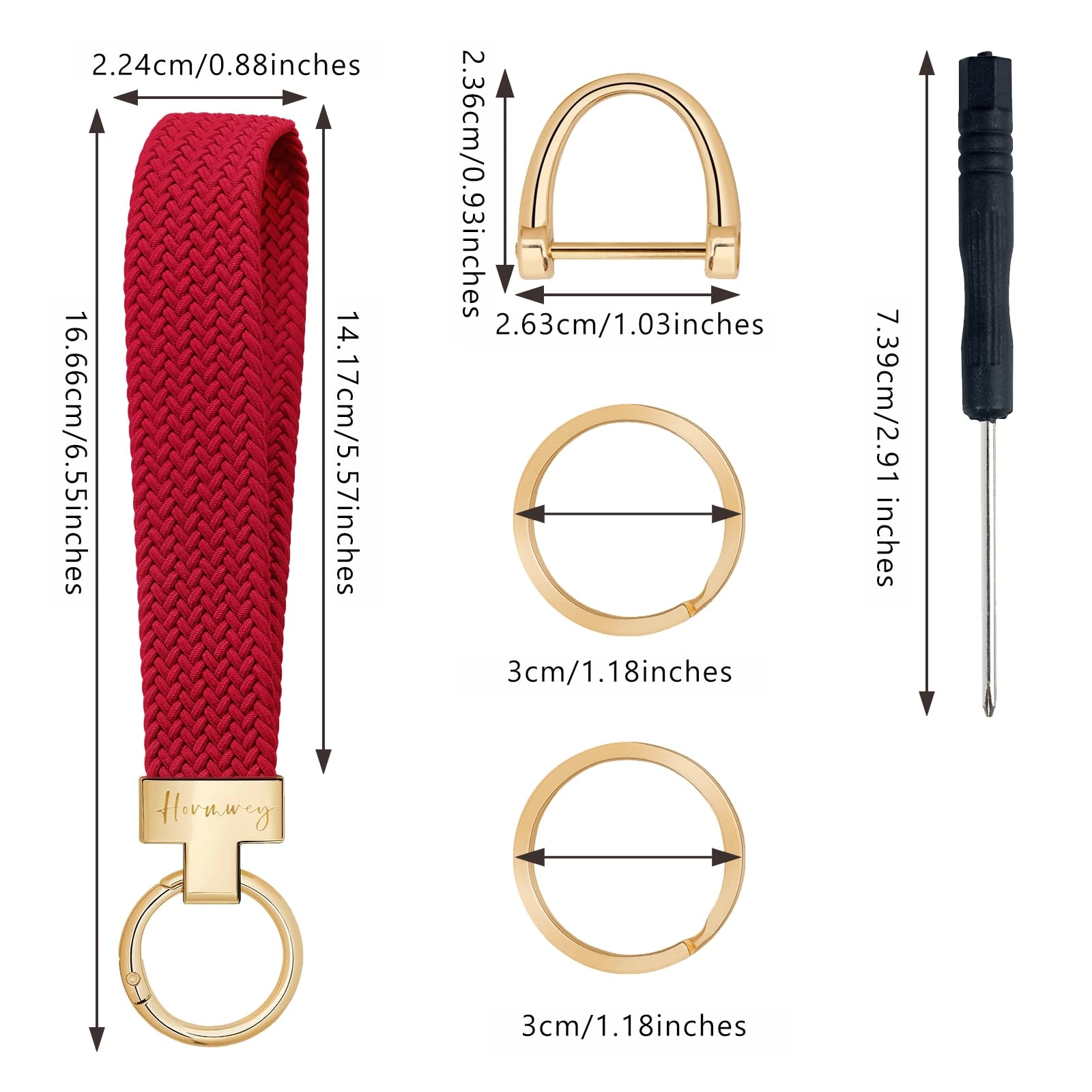Elastic Wristlet Keychain - Fun