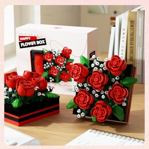 Flower Building Blocks Jewelry Box - 687pcs
