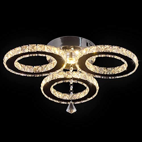 Crystal Ring Chandelier - Cool White (6000K-6500K)