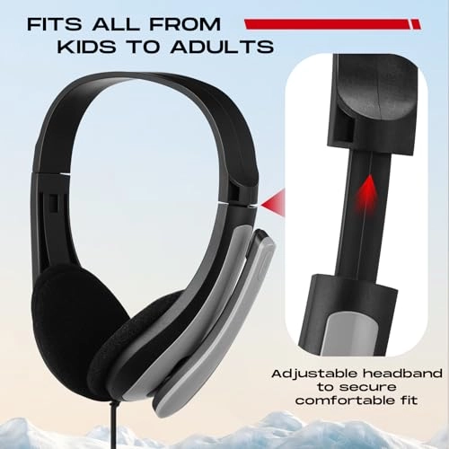 20 Pack Bulk Classroom Headphones Wired Headphone