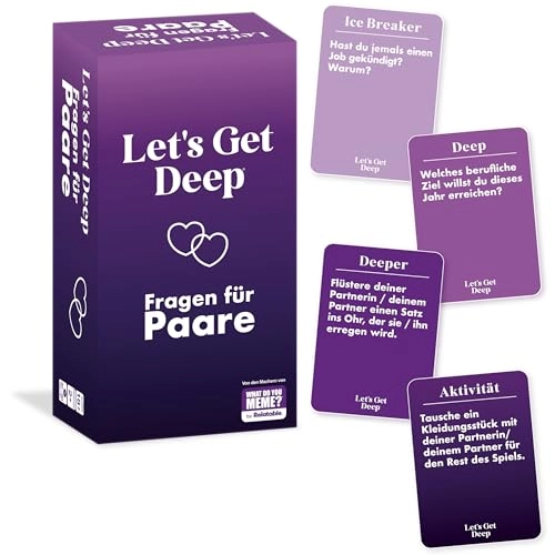 Let's Get Deep - Card Game for Couples 300 Cards (German)