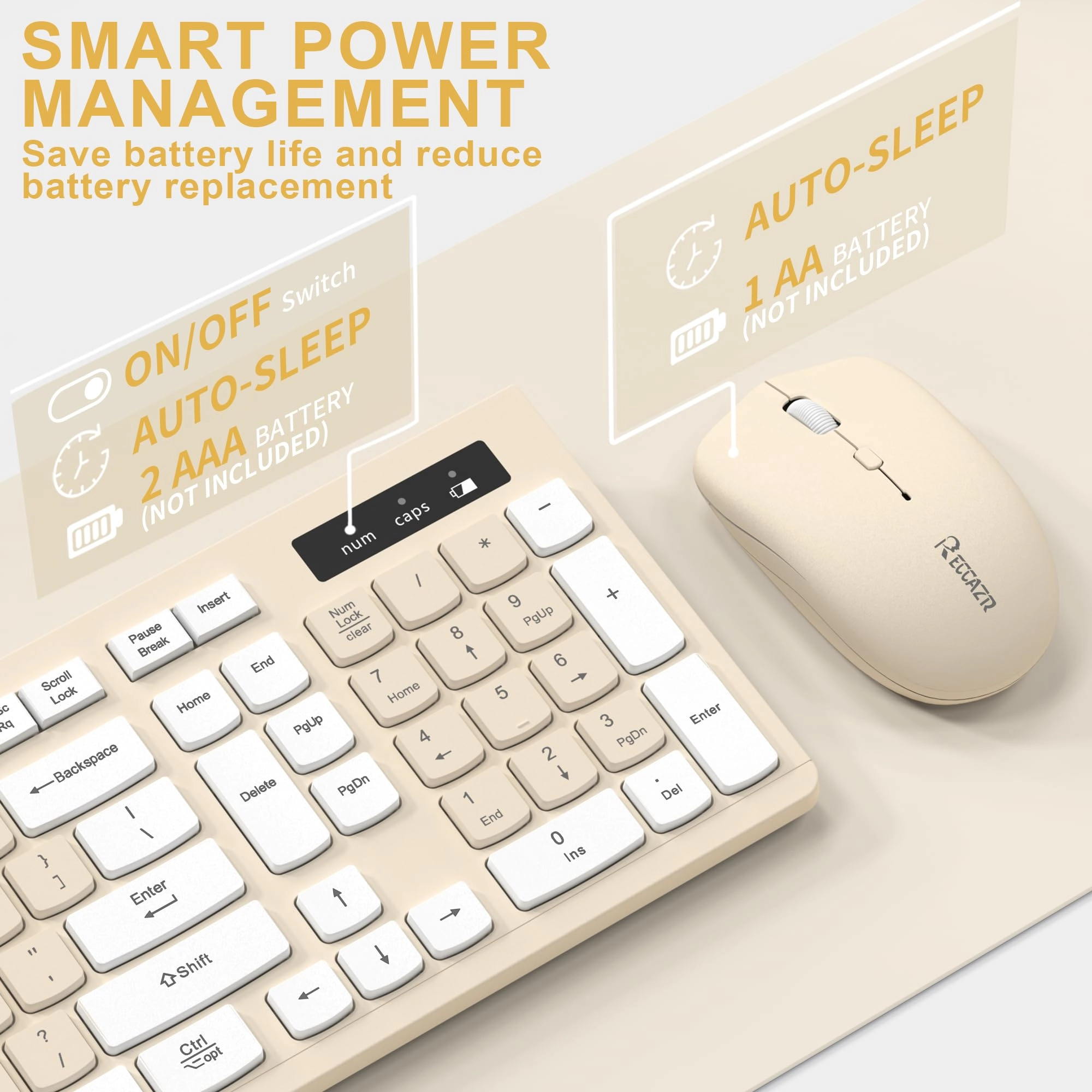 Ergonomic Wireless Keyboard - Wired