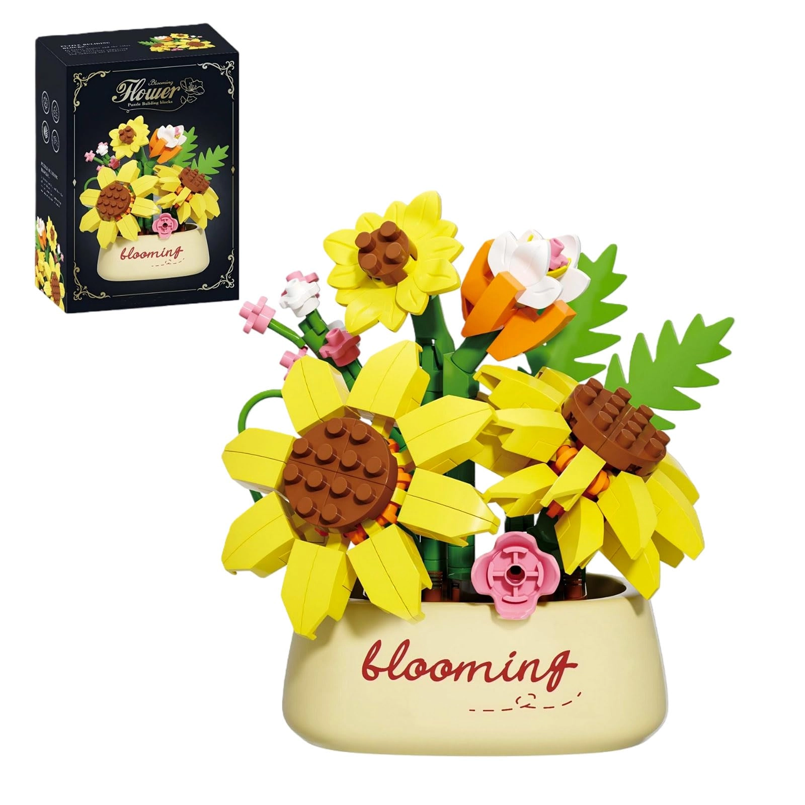 QISHOUTING Flower Bouquet Mini Building Blocks - 170 pcs