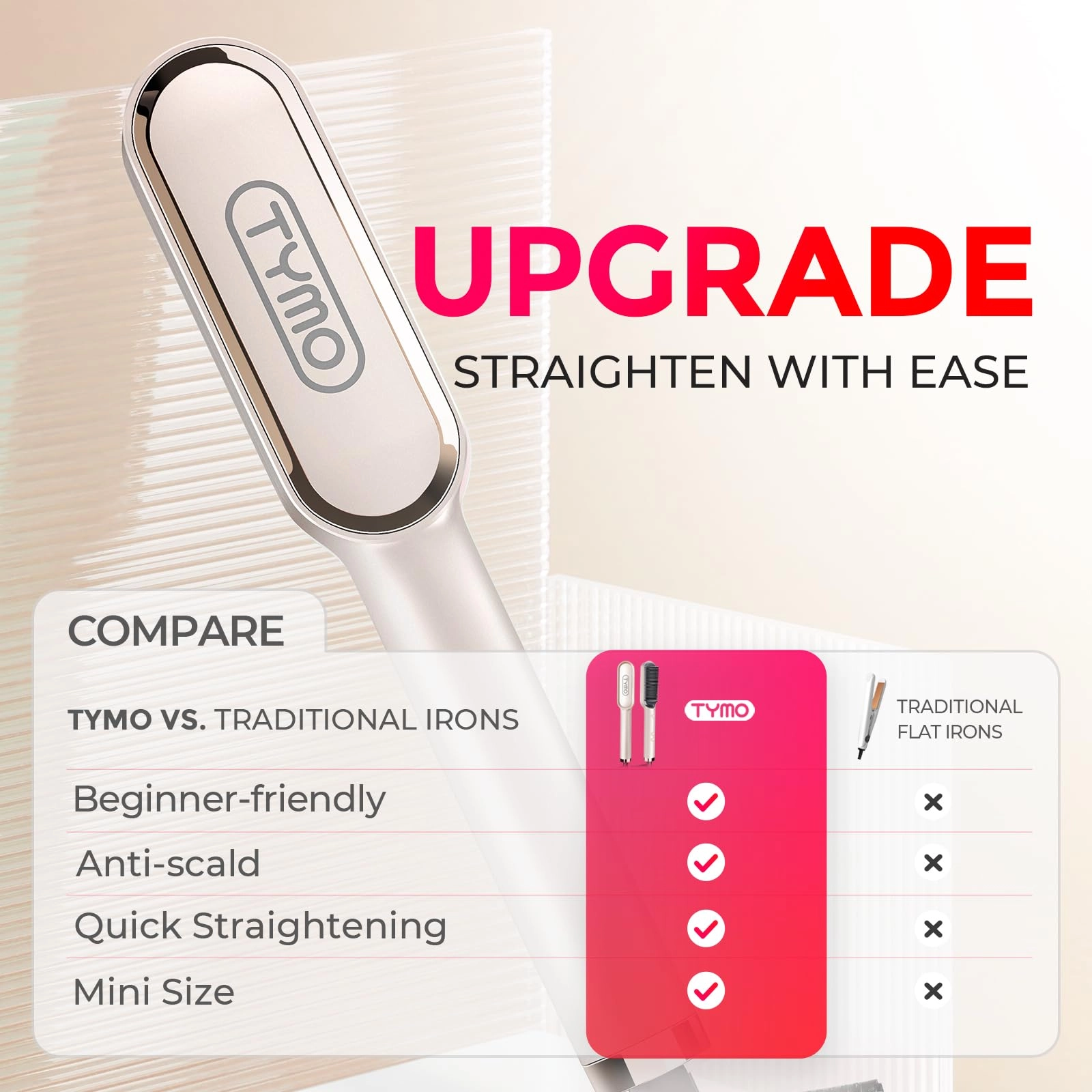 Ring Hair Straightener Brush