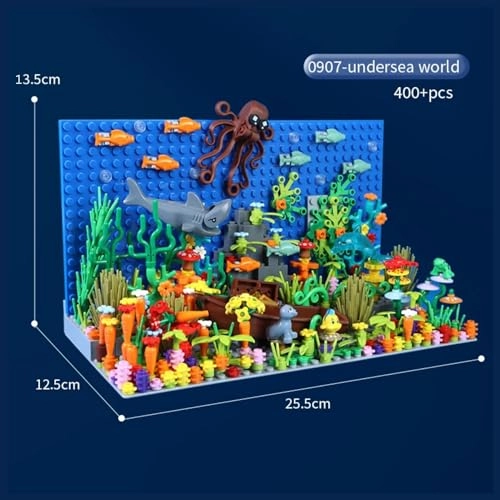 Underwater Aquarium Building Blocks - 400 pcs