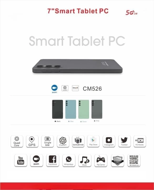 CM526 Tablet 7" 5G 8GB RAM 256GB