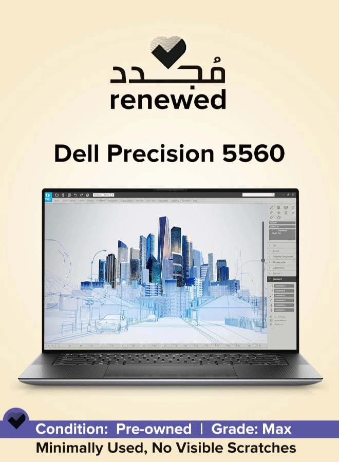 (Renewed) Precision 5560 - 15.6 in 1 TB 32 GB I7-11850H