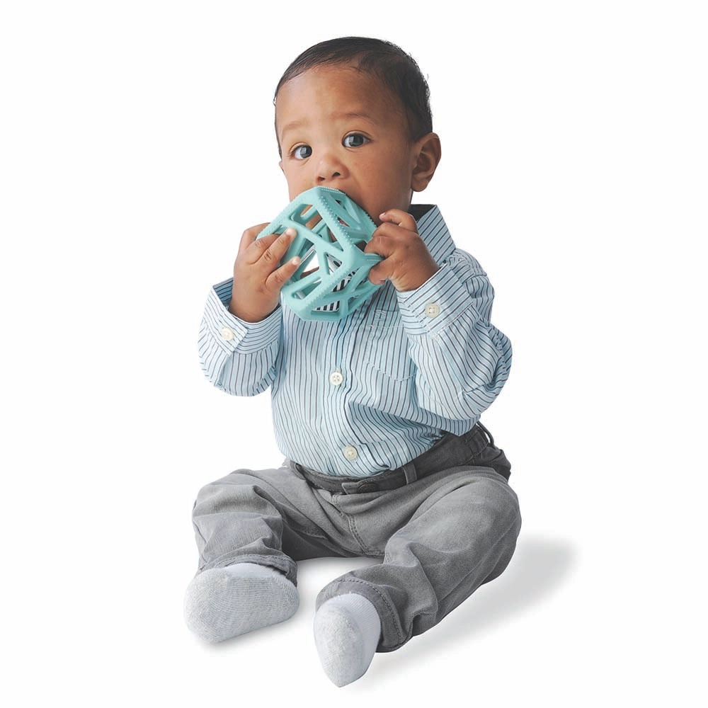 Easy-Grip Teether Rattle - 100 % food-grade silicone 70% ABS+30% Acrylic
