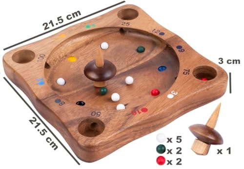 350490 - Wooden Zipline Wheel Game of Chance