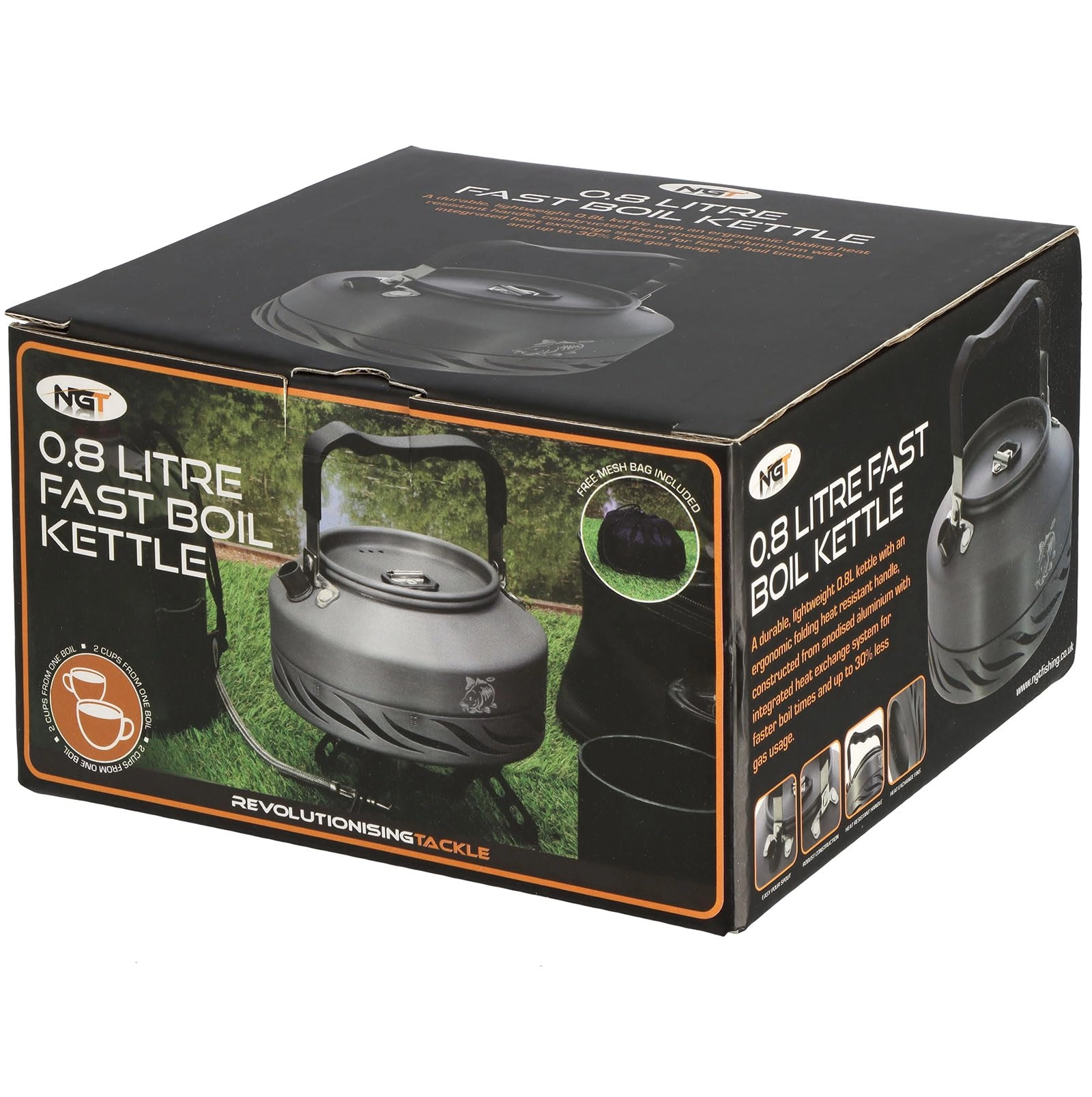 Aluminium Fast Boil Camping Kettle - 0.80 Litre
